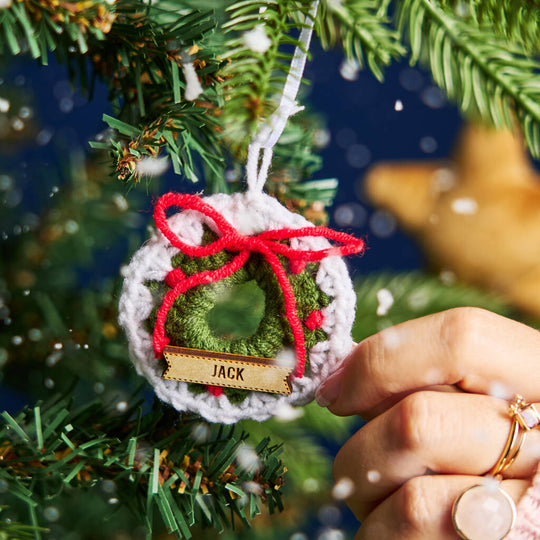 Personalised Wreath Christmas Decoration