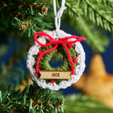 Personalised Wreath Christmas Decoration