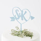 Personalised Initials Arrow Cake Topper