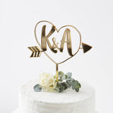 Personalised Initials Arrow Cake Topper