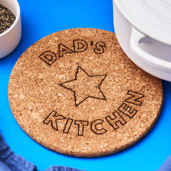 Cork Personalised Trivet For Him