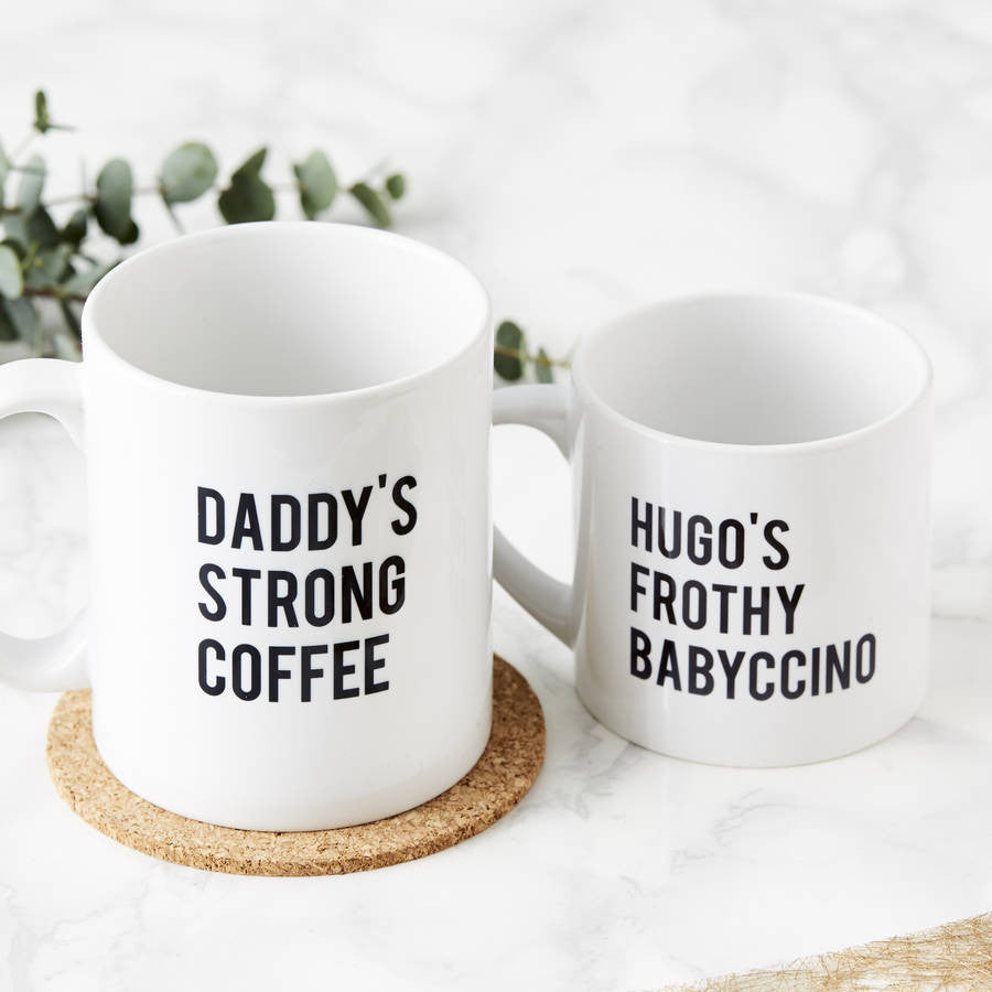 Personalised Daddy And Me Mugs