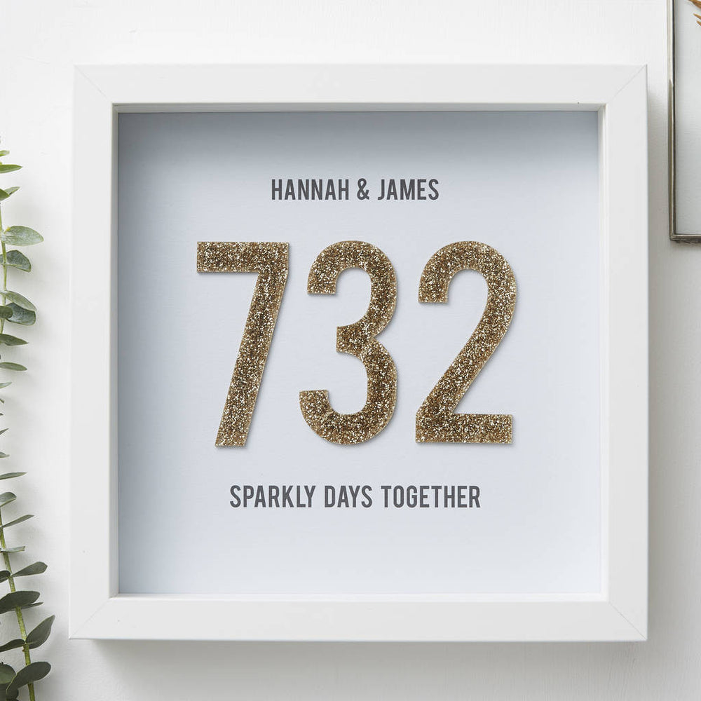 Personalised Days Together Framed Print