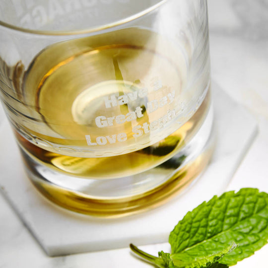 Personalised Dutch Courage Whiskey Glass