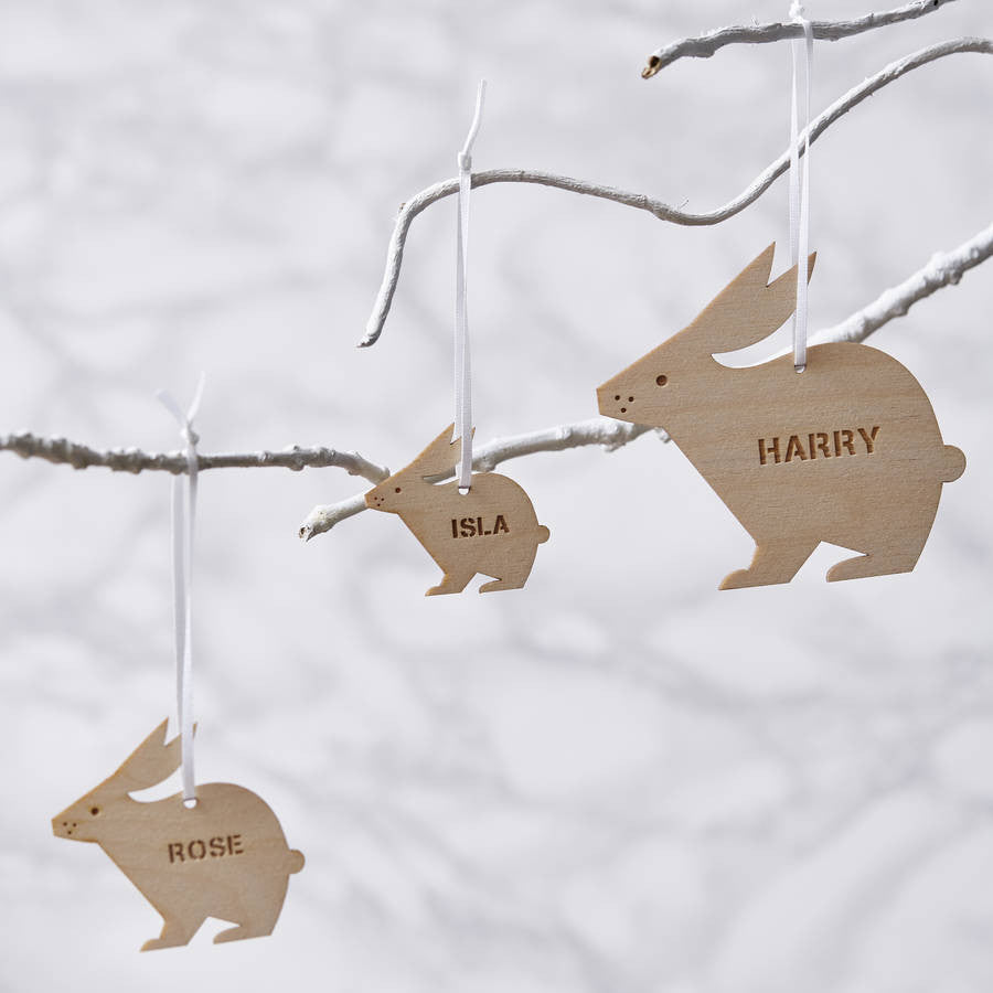 Personalised Easter Bunny Decoration