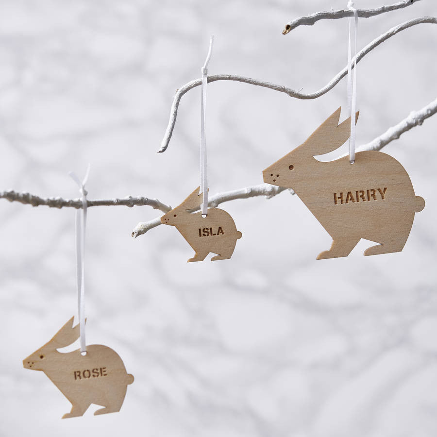 Personalised Easter Bunny Decorations