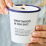 Personalised Enamel Candle For Her - Spark More Joy