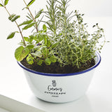 Personalised Enamel Herb Planter