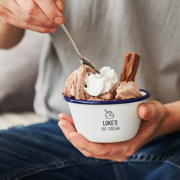 Personalised Enamel Ice Cream Bowl