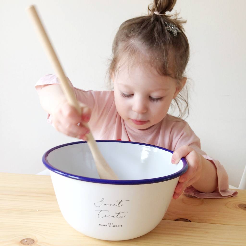 Personalised Enamel Mixing Bowl