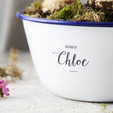 Personalised Enamel Planter