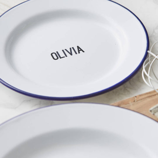 Personalised Enamel Plate