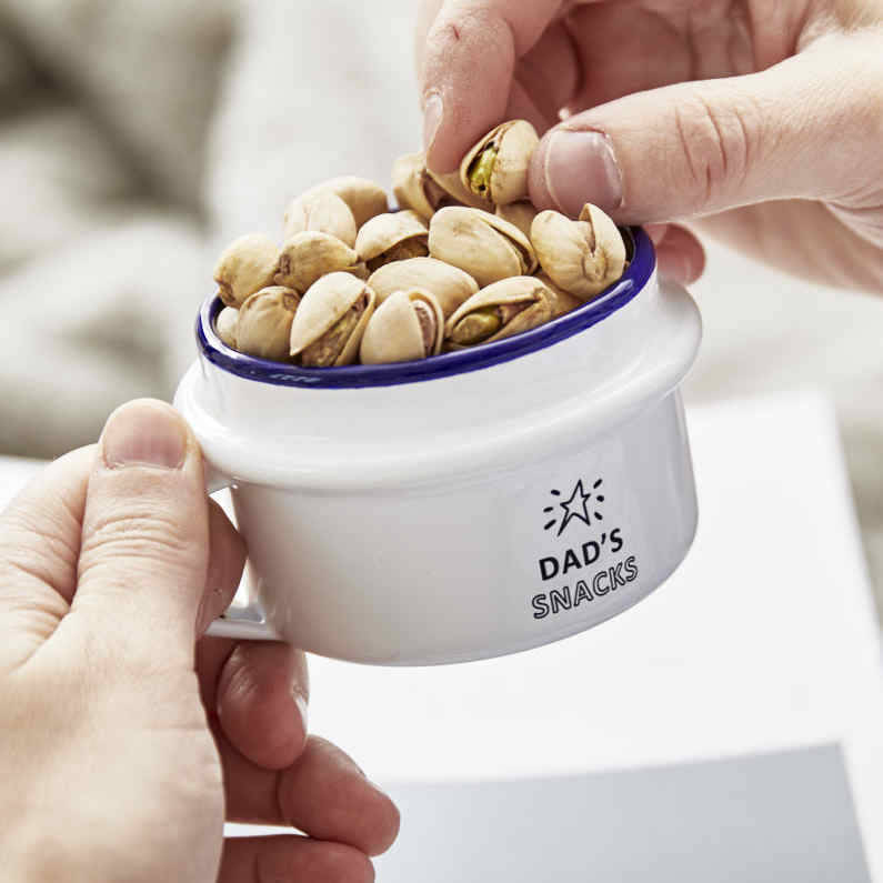 Personalised Enamel Snack Pot