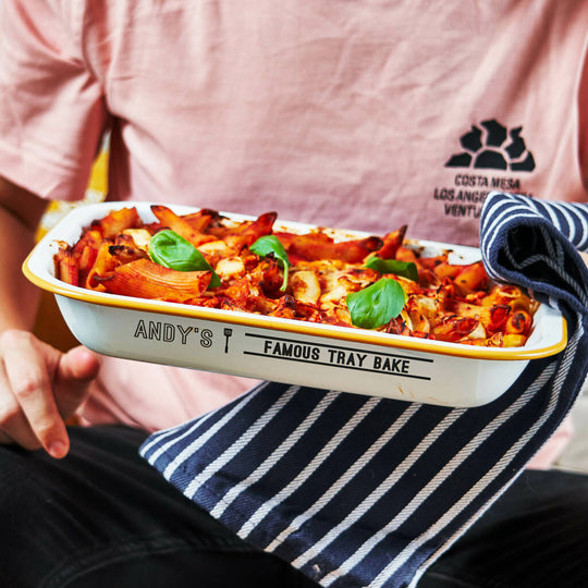 Personalised Enamel Tray Bake Tin