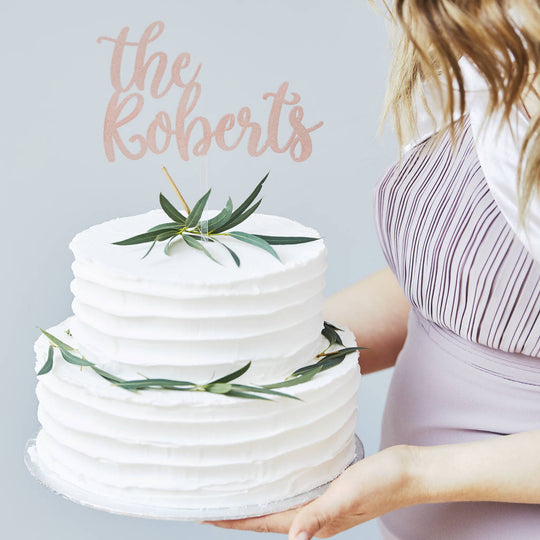 Enchanted Personalised Wedding Cake Topper