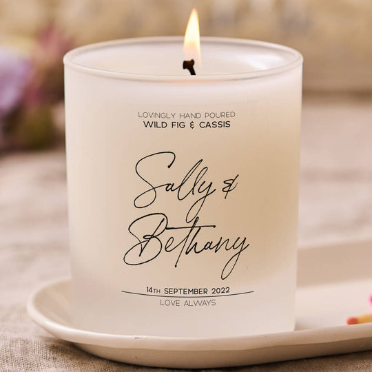 Personalised Engagement Gift Candle - Spark More Joy