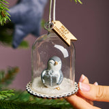 Personalised First Baby's Christmas Penguin Bauble