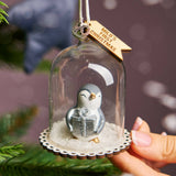 Personalised First Baby's Christmas Penguin Bauble