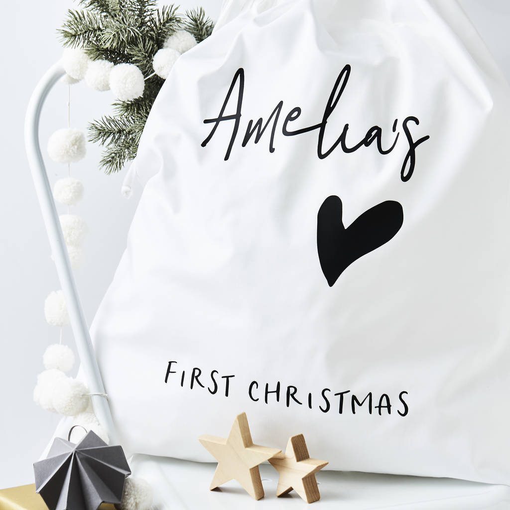 Personalised First Christmas Sack