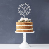 Personalised Floral Couples Wedding Cake Topper