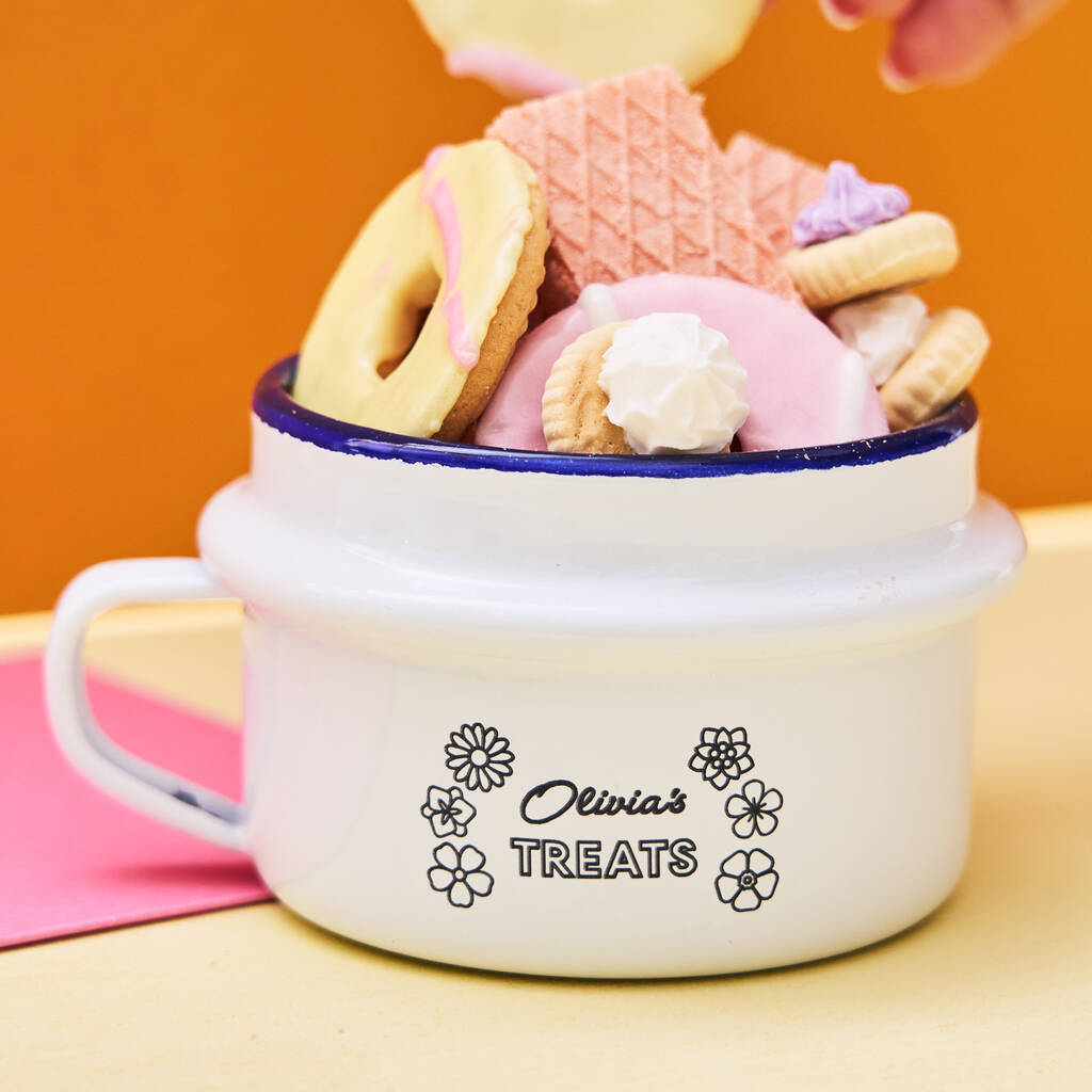 Personalised Flowers Snack Pot