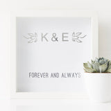 Personalised Forever And Always Framed Print