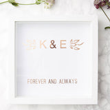 Personalised Forever And Always Framed Print