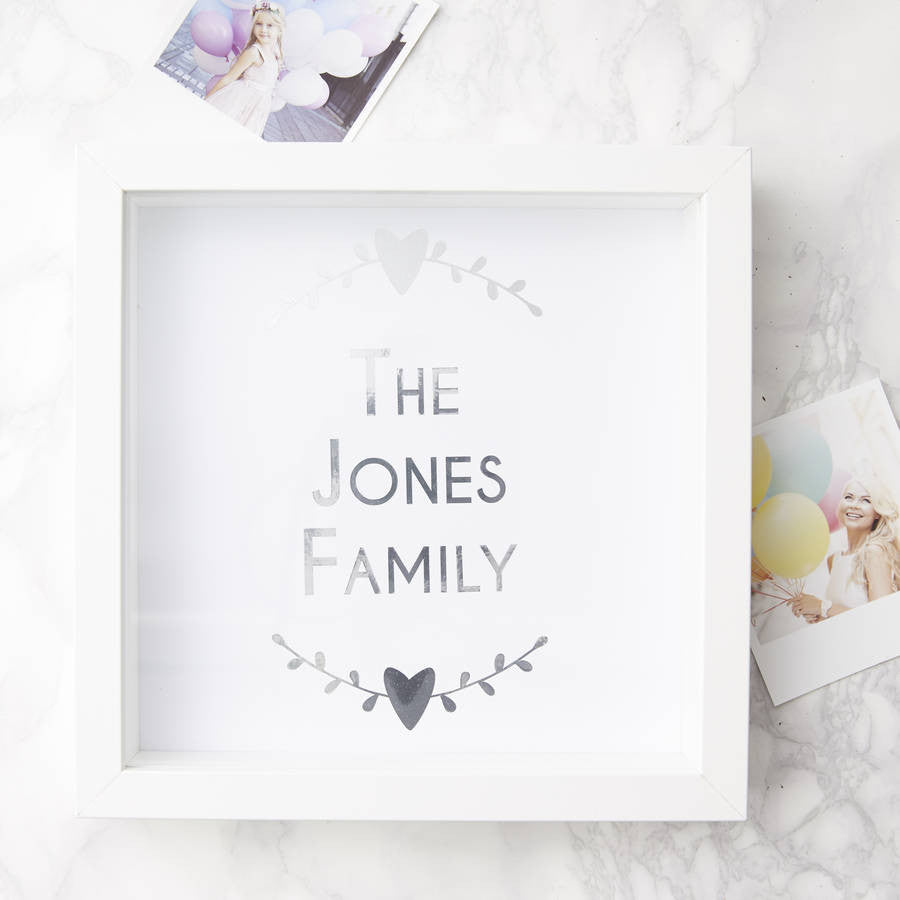 Personalised Framed Family Print