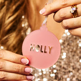 Personalised Frosted Bauble Decoration