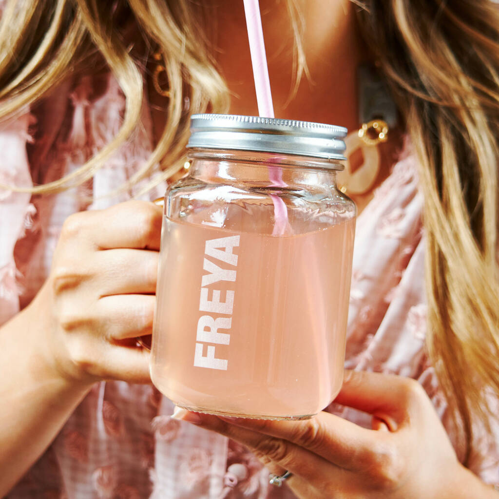 Personalised Glass Mason Jar