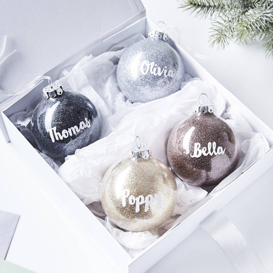 Personalised Glitter Bauble