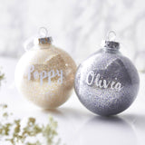 Personalised Glitter Bauble