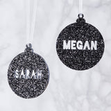 Personalised Metallic Christmas Bauble Decoration