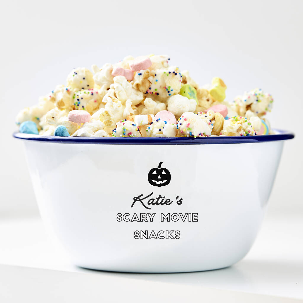 Personalised Halloween Popcorn Bowl