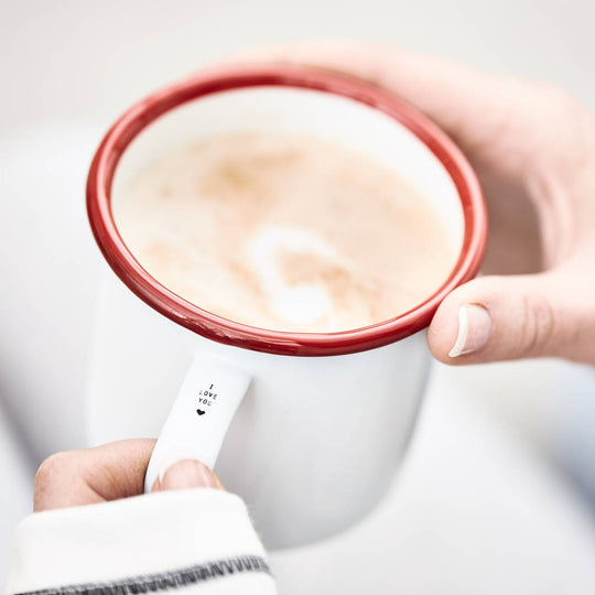 Personalised Mini Message Enamel Mug