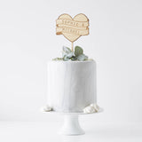 Personalised Heart Banner Cake Topper