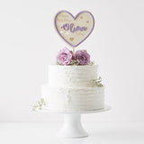 Personalised Heart Birthday Cake Topper