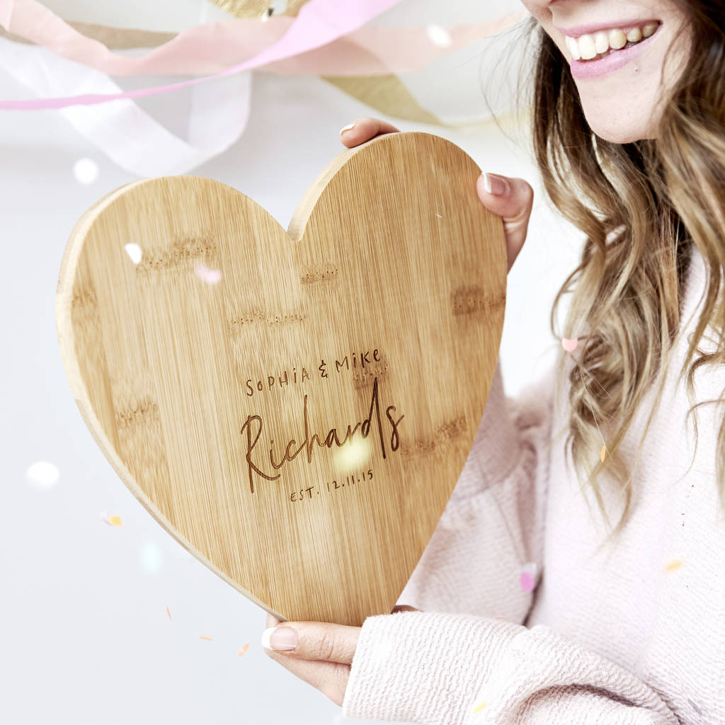 Personalised Heart Chopping Board