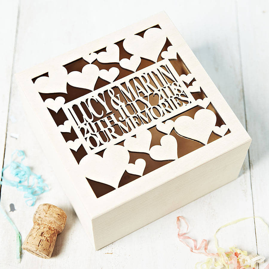 Personalised Anniversary Keepsake Box