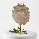 Personalised Hen Party Wreath Cake Topper