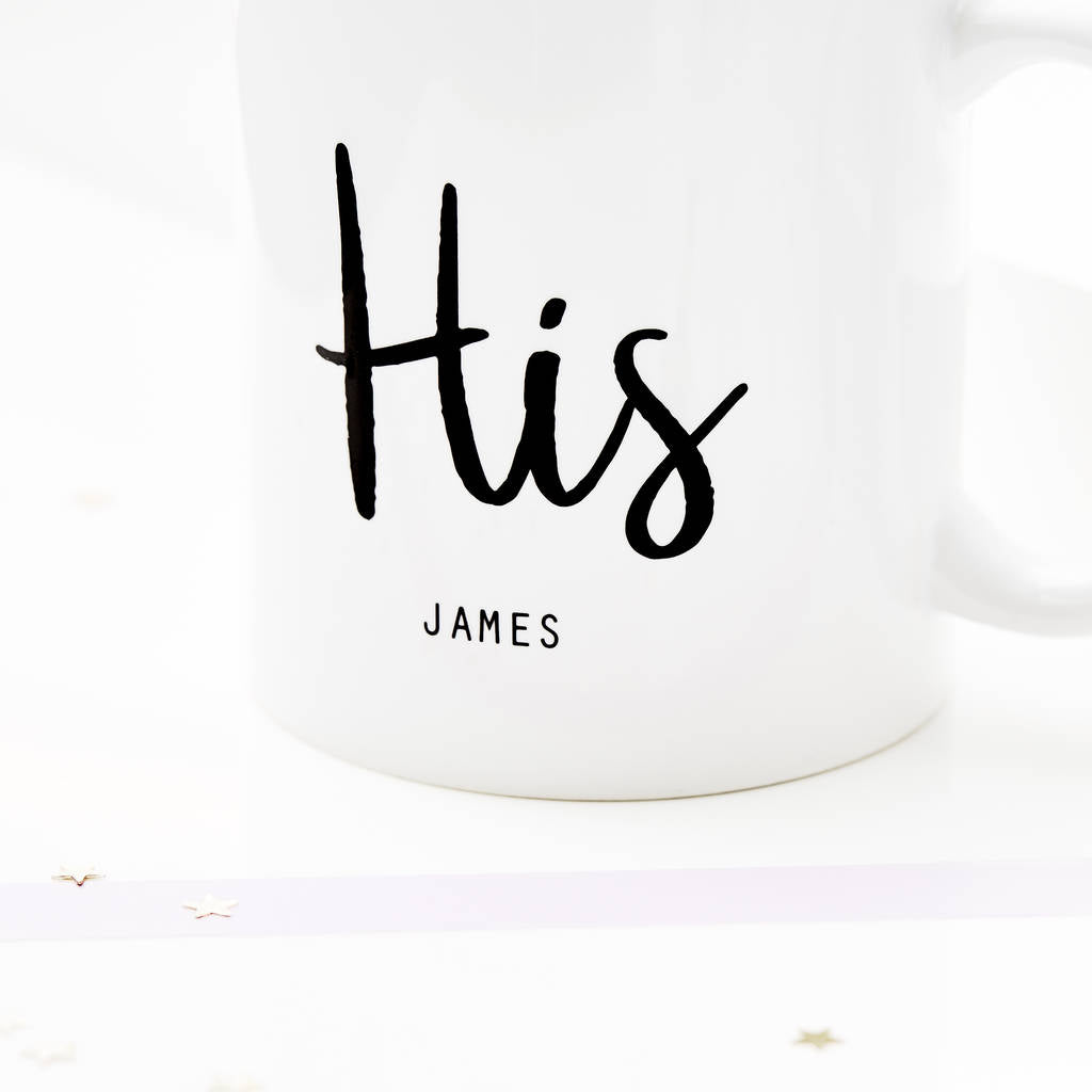 Personalised His And Hers Mugs