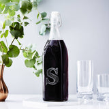Personalised Initial Glass Bottle