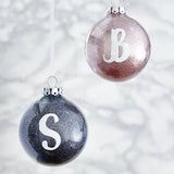 Personalised Initial Glitter Bauble