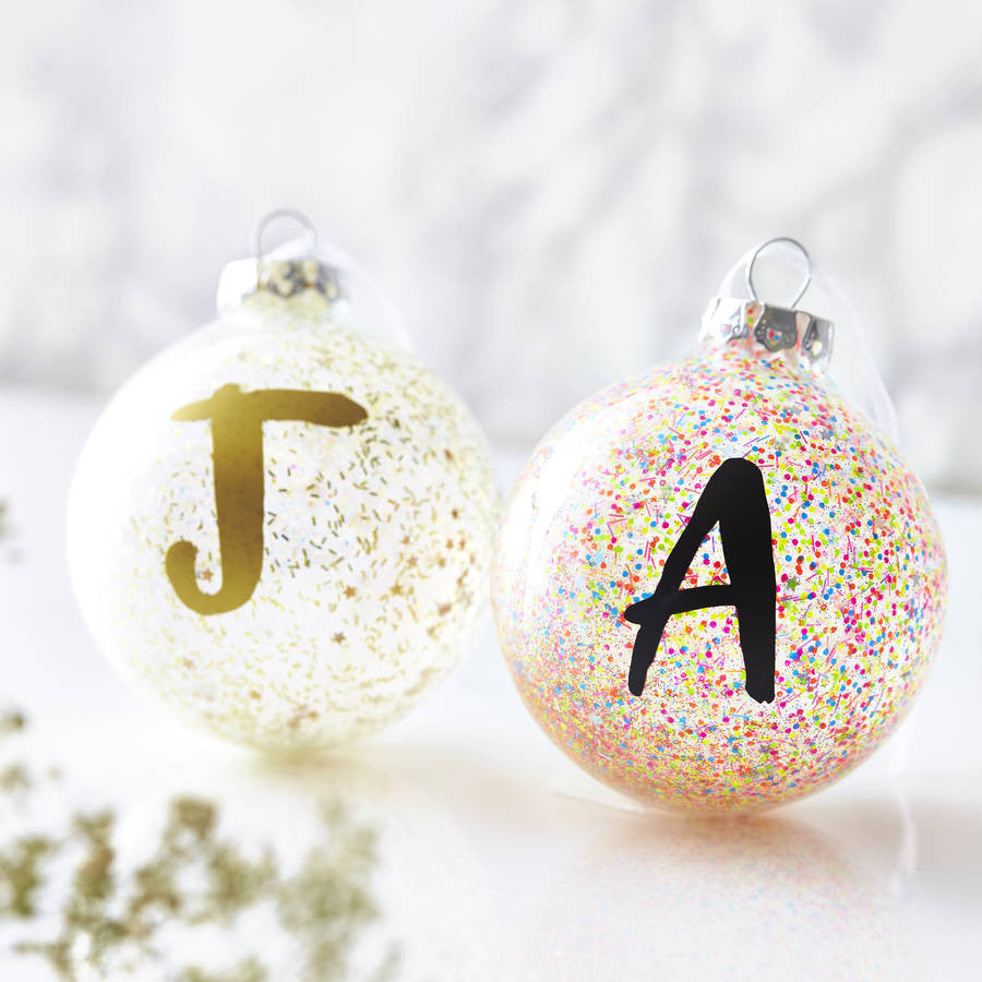 Personalised Initial Pick And Mix Bauble