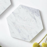 Personalised Initials Marble Coaster