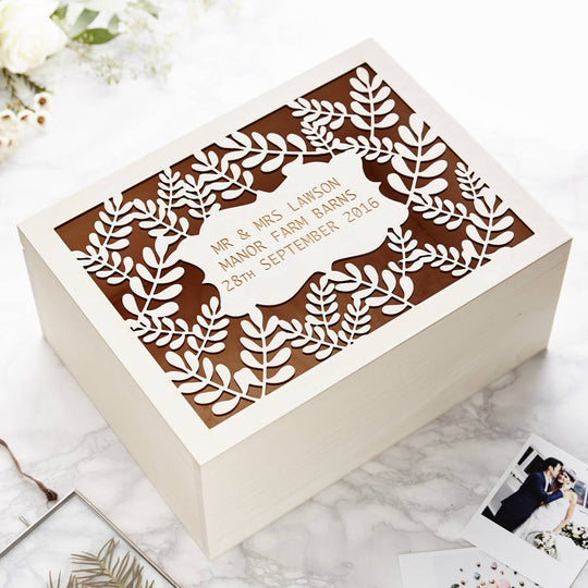 Personalised Laurel Keepsake Box