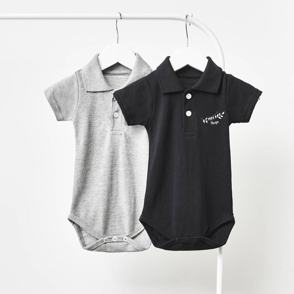 Laurel Personalised Polo Babygrow