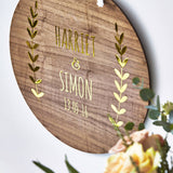 Personalised Laurel Wooden Wall Art