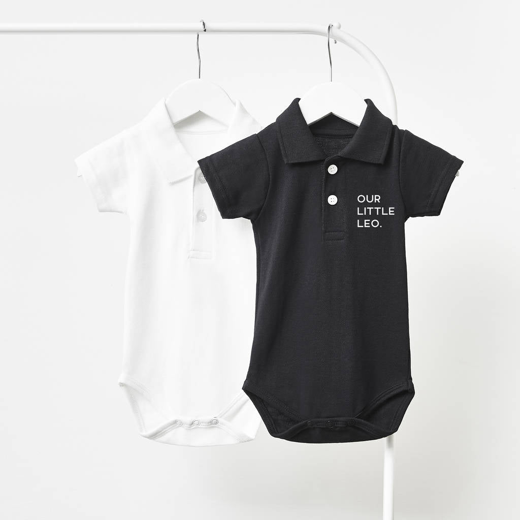 Little One Personalised Polo Babygrow