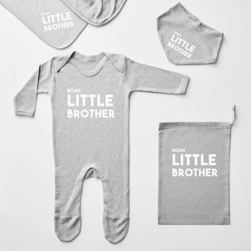 Personalised Little Brother Babygrow